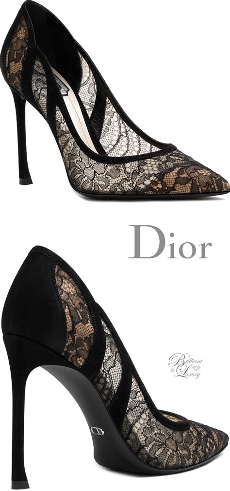 dior black lace heels|Dior ladies heels.